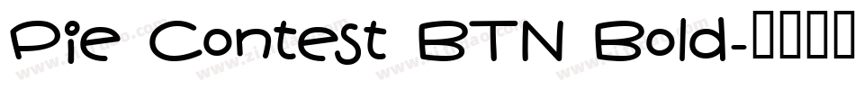 Pie Contest BTN Bold字体转换
